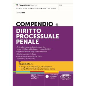 7/1 COMPENDIO DI DIRITTO PROCESSUALE PENALE