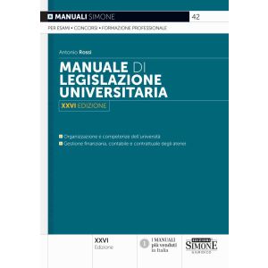 42 MANUALE DI LEGISLAZIONE UNIVERSITARIA