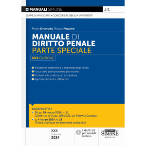 3/1 MANUALE DI DIRITTO PENALE 2024 Parte speciale