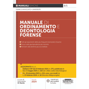 8/5 MANUALE DI ORDINAMENTO E DEONTOLOGIA FORENSE