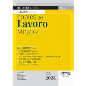 509/1 CODICE DEL LAVORO 2024 Minor