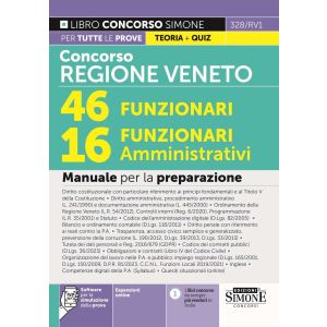 328/RV1 CONCORSO REGIONE VENETO 46 Funzionari – 16 Funzionari amministrativi