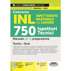 343 CONCORSO INL Ispettorato Nazionale Lavoro – 750 Ispettori Tecnici – Manuale