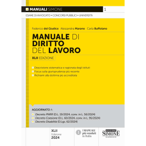 1 MANUALE DI DIRITTO DEL LAVORO