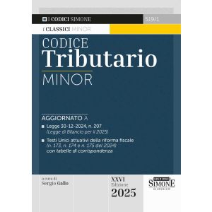 519/1 CODICE TRIBUTARIO 2025 Minor