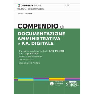 4/9 COMPENDIO DI DOCUMENTAZIONE AMMINISTRATIVA E P.A. DIGITALE