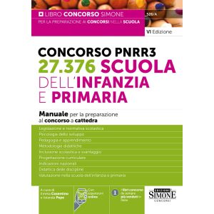 526/A CONCORSO PNRR3 - 27.376 SCUOLA DELL'INFANZIA E PRIMARIA