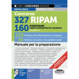 376/1 CONCORSO 327 RIPAM 160 Funzionari in Ambito Giuridico e Amministrativo (C)