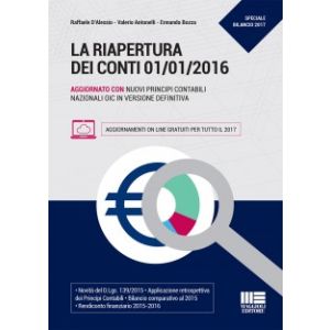 LA RIAPERTURA DEI CONTI 01/01/2016 Aggiornato con i nuovi Principi Contabili Nazionali OIC in versione definitiva
