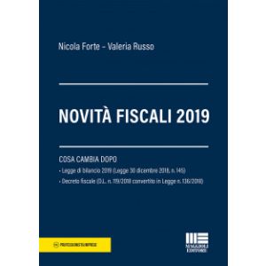 NOVITA' FISCALI 2019