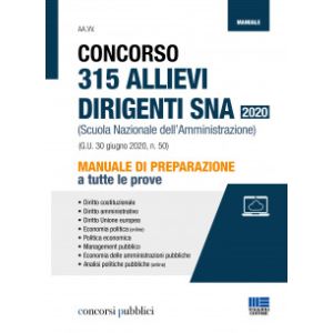 CONCORSO 315 ALLIEVI DIRIGENTI SNA 2020