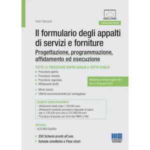 IL FORMULARIO DEGLI APPALTI DI SERVIZI E FORNITURE