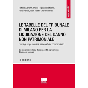 LE TABELLE DEL TRIBUNALE DI MILANO