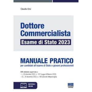 DOTTORE COMMERCIALISTA DI STATO 2023 Manuale pratico