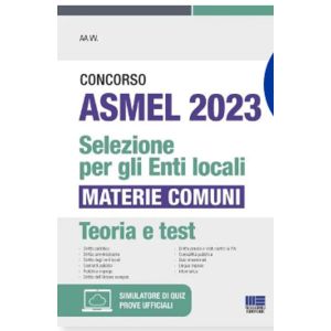 CONCORSO AMSEL 2023 Selezione per gli Enti locali Materie comuni