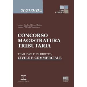 CONCORSO MAGISTRATURA TRIBUTARIA 2023/2024