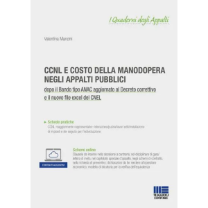 CCNL E COSTO DELLA MANODOPERA NEGLI APPALTI PUBBLICI