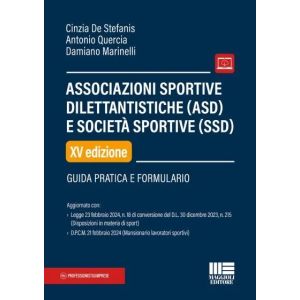 ASSOCIAZIONI SPORTIVE DILETTANTISTICHE (ASD) E SOCIETA' SPORTIVE (SSD)