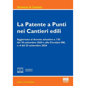 LA PATENTE A PUNTI NEI CANTIERI EDILI