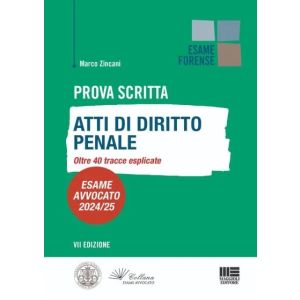 PROVA SCRITTA ATTI DI DIRITTO PENALE