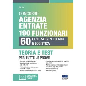 CONCORSO AGENZIA ENTRATE 190 FUNZIONARI 60 FT/TL Servizi Tecnici e Logistica