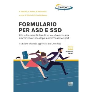 FORMULARIO PER ASD E SSD