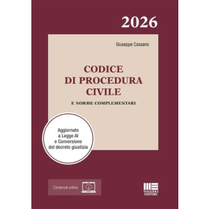 CODICE DI PROCEDURA CIVILE e norme complementari 2026