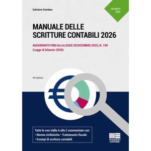 MANUALE DELLE SCRITTURE CONTABILI 2026