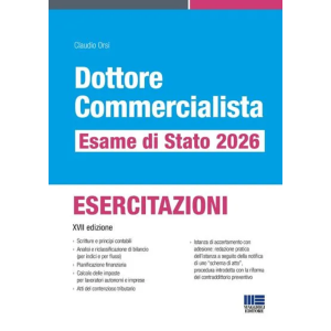DOTTORE COMMERCIALISTA ESAME DI STATO 2026 - Esercitazioni