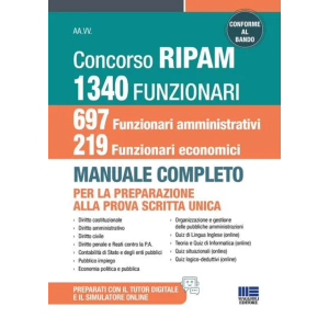 CONCORSO RIPAM 1340 Funzionari 697 Amministrativi 219 Economici
