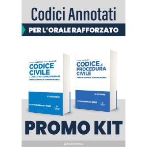 *KIT ESAME AVVOCATO 2022-2023: Codice Civile Annotato + Codice Procedura Civile nnotato