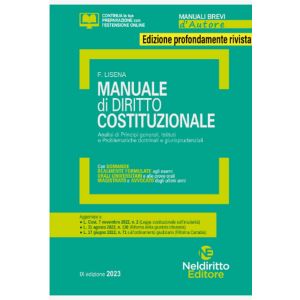 MANUALE DI DIRITTO COSTITUZIONALE 2023