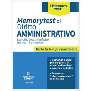 MEMORYTEST DI DIRITTO AMMINISTRATIVO