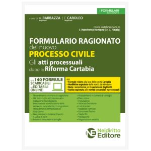 FORMULARIO RAGIONATO DEL NUOVO PROCESSO CIVILE