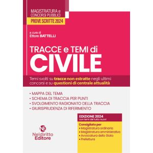 TRACCE E TEMI DI DIRITTO CIVILE per concorso Magistratura 2024