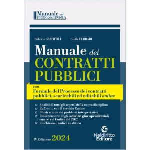 MANUALE DEI CONTRATTI PUBBLICI  con Formulario del Processo 2024