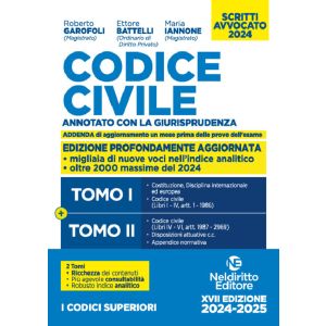 CODICE CIVILE ANNOTATO CON LA GIURISPRUDENZA. Esame avvocato 2024