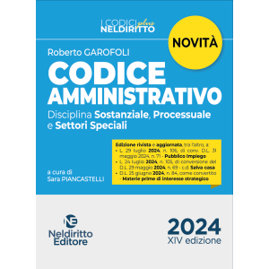 CODICE AMMINISTRATIVO Ed. agosto 2024