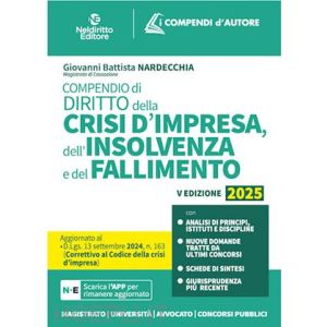 COMPENDIO DI DIRITTO DELLA CRISI D'IMPRESA, DELL'INSOLVENZA E DEL FALLIMENTO