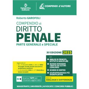 COMPENDI DI DIRITTO PENALE 2025