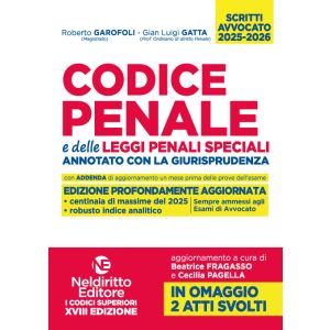 CODICE PENALE ESAME AVVOCATO 2025-2026 annotato con la giurisprudenza