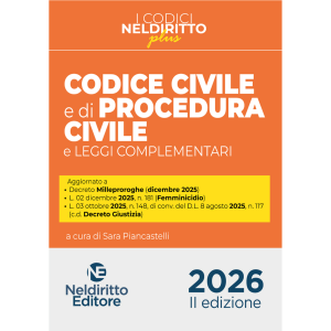 CODICE CIVILE E DI PROCEDURA CIVILE 2026 e leggi complementari
