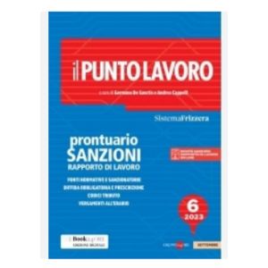 PRONTUARIO SANZIONI RAPPORTO DI LAVORO 6/2023