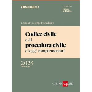 CODICE CIVILE E PROCEDURA CIVILE 2024 e leggi complementari Pocket