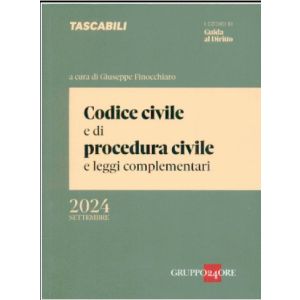 CODICE CIVILE E DI PROCEDURA CIVILE E LEGGI COMPLEMENTARI 2024 pocket