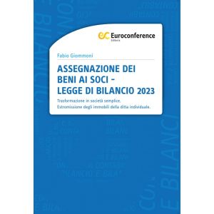 ASSEGNAZIONE DEI BENI AI SOCI LEGGE DI BILANCIO 2023