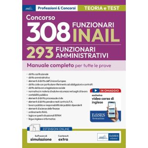 CONCORSO 308 FUNZIONARI INAIL 293 FUNZIONARI AMMINISTRATIVI