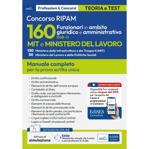 CONCORSO 160 Funzionari in ambito giuridico e amministrativo MIT e Ministero del Lavoro