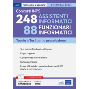 CONCORSO INPS 248 Assistenti informatici 88 Funzionari informatici