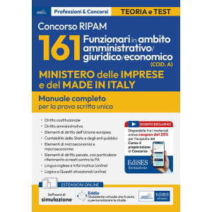 CONCORSO RIPAM MINISTERO DELLE IMPRESE E DEL MADE IN ITALY 161 Funzionari in ambito amministrativo/giuridico/economico (COD. A)